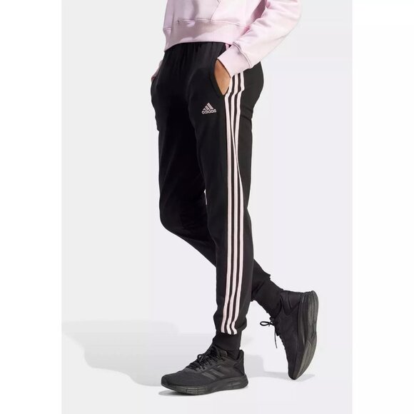 NWT adidas Women's Essentials Warm-up Slim 3-Stripes Track Jacket and Jogger M - Picture 2 of 2